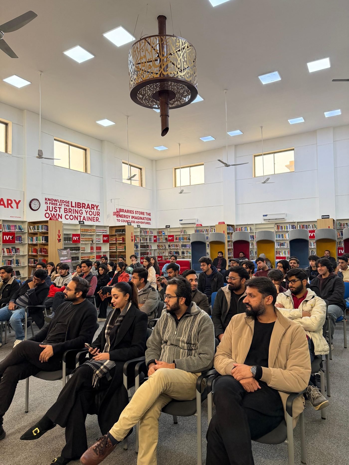 Panel discussion at a community tech event